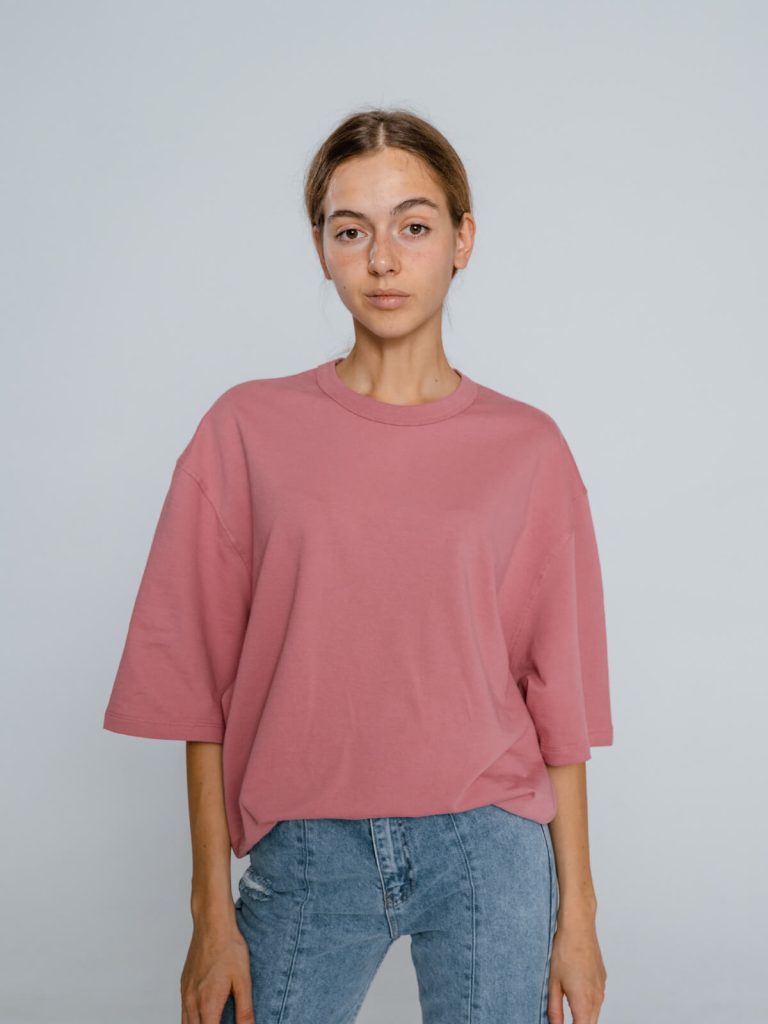 Pink oversized t-shirt