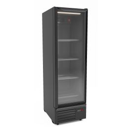 Combisteel REFRIGERATOR 1 GLASS DOOR BLACK 550L