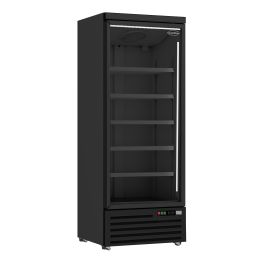 Combisteel REFRIGERATOR 1 GLASS DOOR BLACK JDE-600R BL