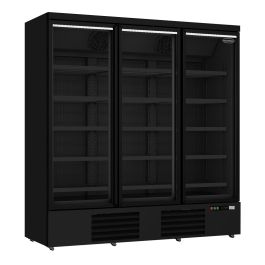Combisteel FREEZER 3 GLASS DOORS BLACK JDE-1530F BL