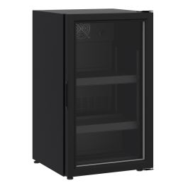 Combisteel COUNTER TOP GLASS DOOR REFRIGERATOR 136L BLACK