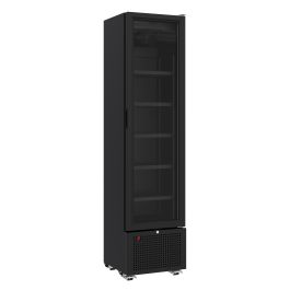 Combisteel REFRIGERATOR 1 GLASS DOOR BLACK 221L