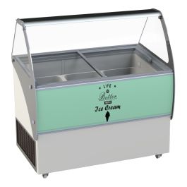Combisteel ICE CREAM DISPLAY CURACAO 10X5 LTR