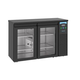 Combisteel BARCOOLER BLACK 2 GLASS DOORS