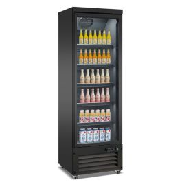 Combisteel REFRIGERATOR 1 GLASS DOOR BLACK CEB-500R BL