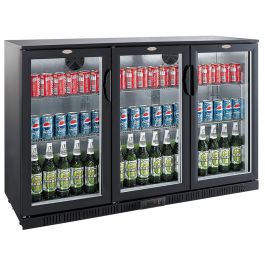 Combisteel BACKBAR COOLER BLACK 3 DOORS