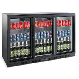 Combisteel BACKBAR COOLER BLACK 3 SLIDING DOORS