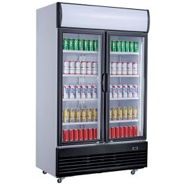 Combisteel REFRIGERATOR 2 GLASS DOORS 800L