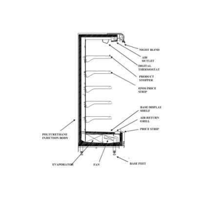 Koolmax Atlantic 1250 Open Remote Multideck Chiller – White - Image 3