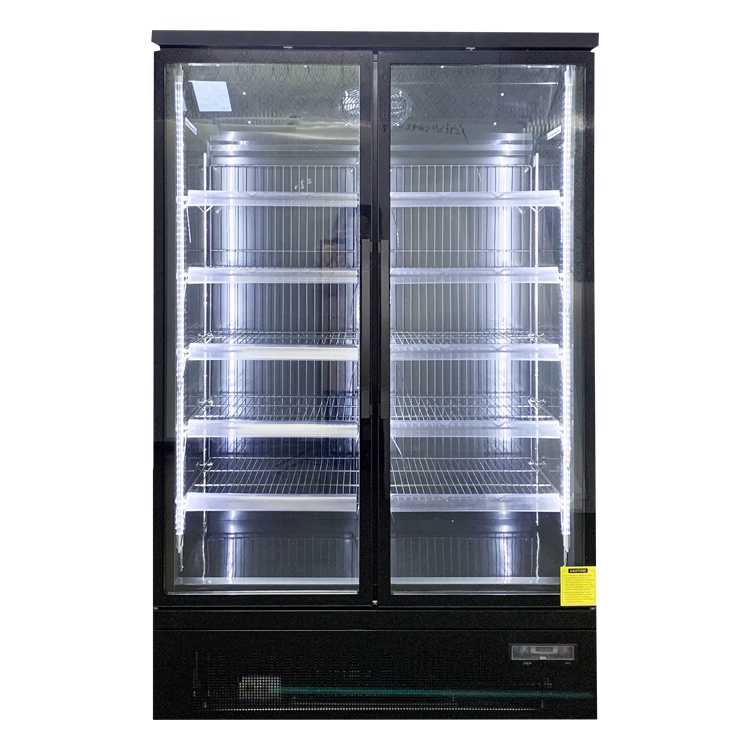 Koolmax KMC1300 – Double Glass Door Chiller (1250W X 740D X 2000H) Black