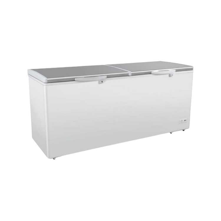 Koolmax KMCF650S – White Chest Freezer With Stainless Steel Lid