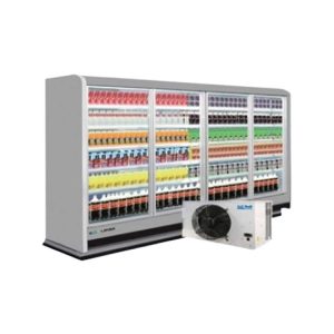 Koolmax Milano 2500 FGD Remote Double Glazed Glass Door Multideck Chiller � Grey