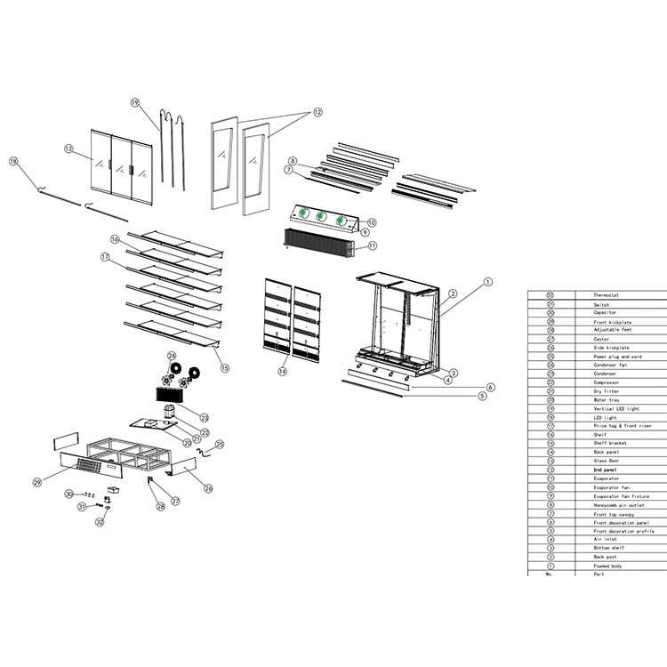 Koolmax Oasis 1875 Front Glass Door Multideck – Black - Image 3