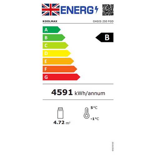 Koolmax Oasis 2500 Front Glass Door Multideck – Black - Image 4