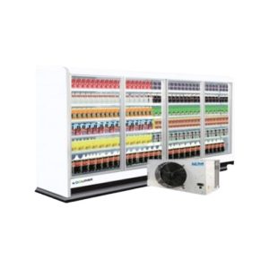 Koolmax Milano 3125 FGD Remote Double Glazed Glass Door Multideck Chiller � Grey